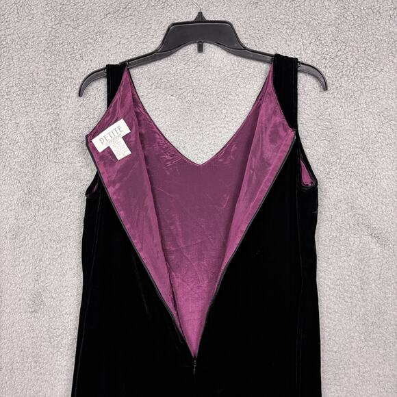 Sophisticate Sheath Velvet Dress Rayon Silk Blend Sheath Embellishments size 12 - Picture 6 of 13